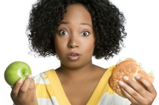 black-women-choosing-between-food